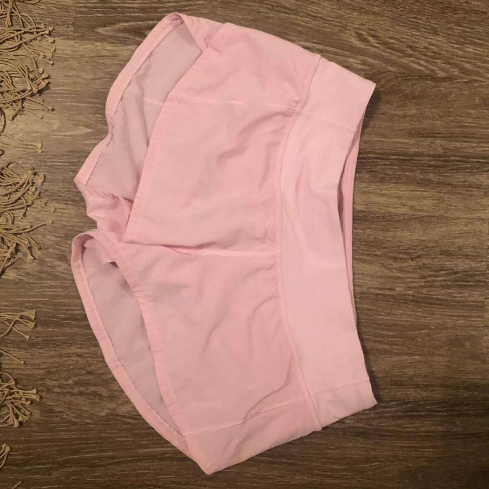 Light pink Lululemon shorts